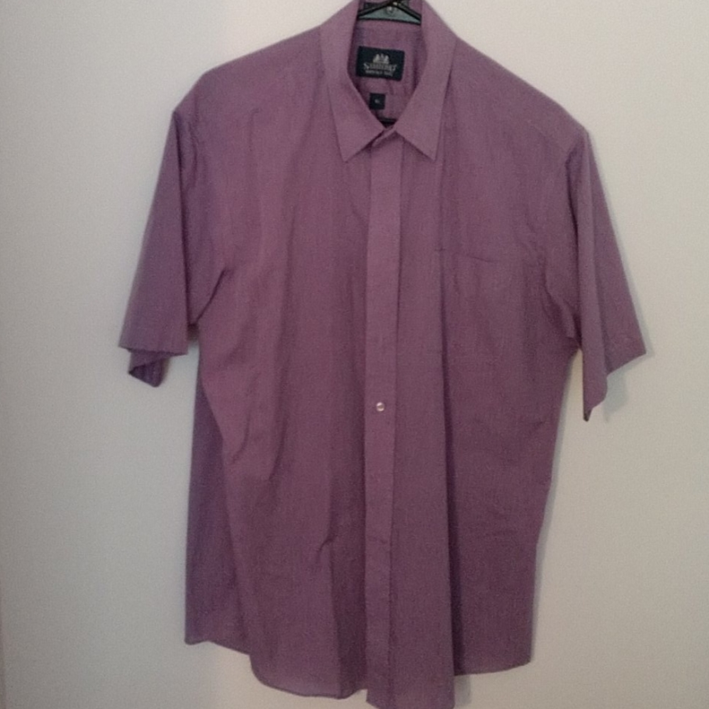 Stafford Wrinkle Free Short Sleeve Dress Shirt